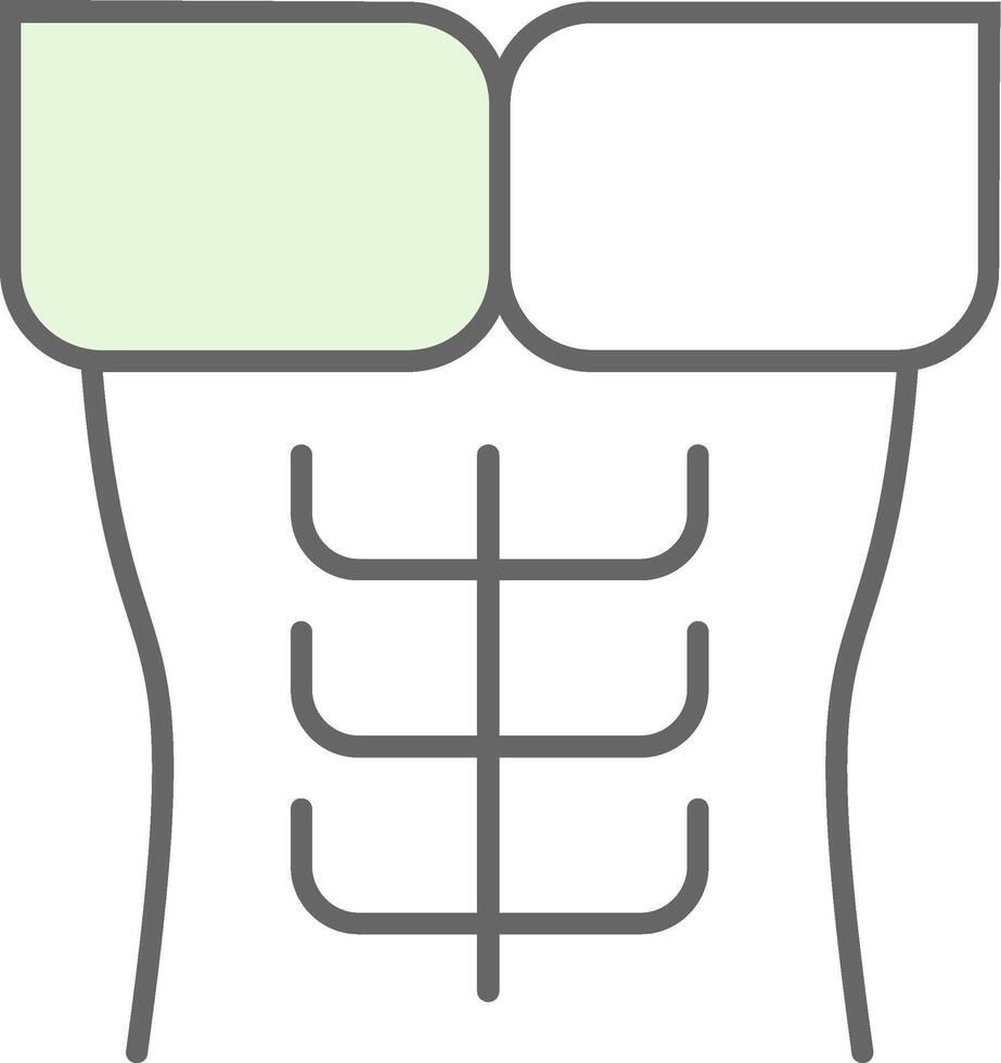 Six Pack Fillay Icon vector