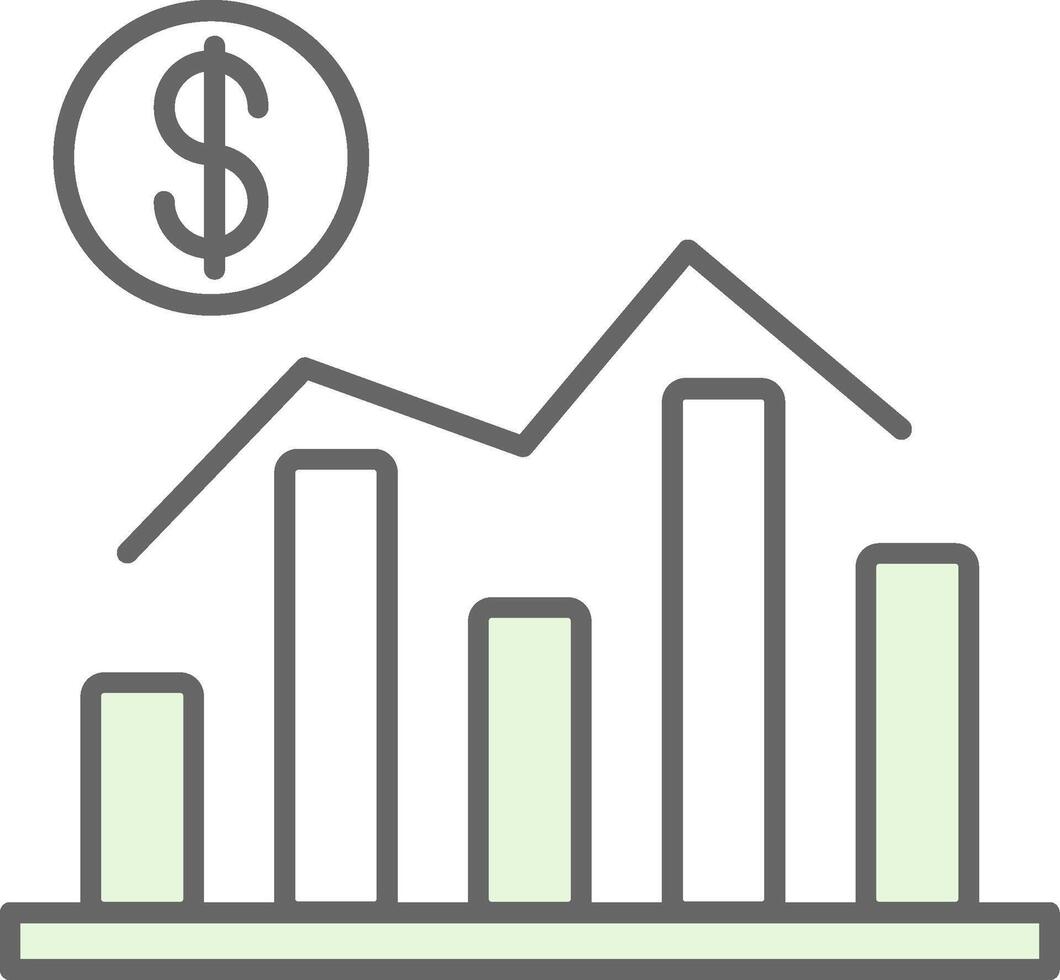 Economics Fillay Icon vector