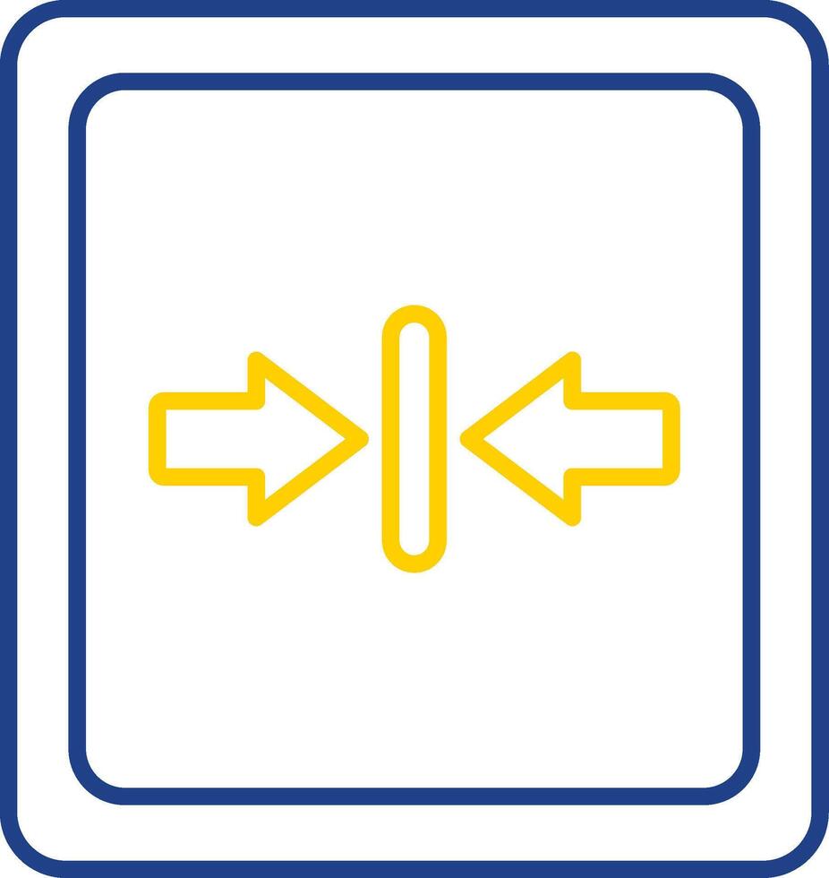 Minimize Line Two Color Icon vector