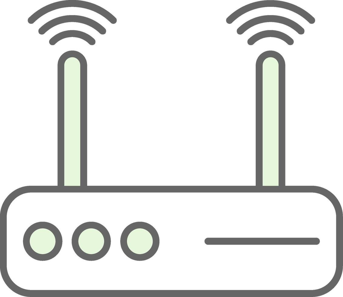 Modem Fillay Icon vector