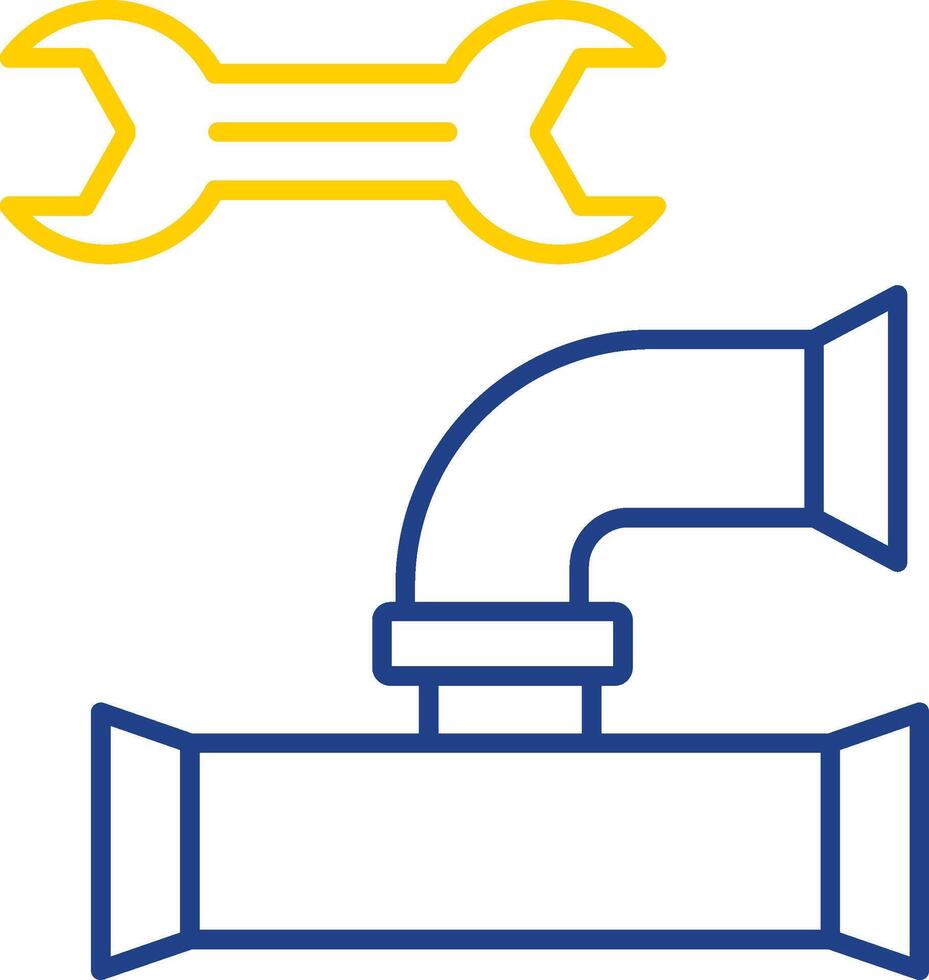 Plumbing Line Two Color Icon vector