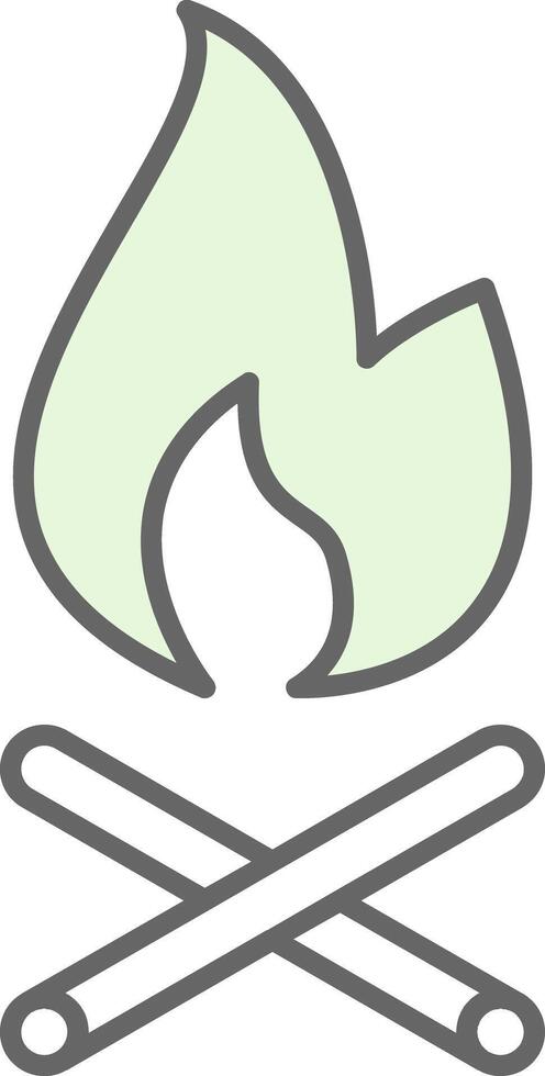 Fire Fillay Icon vector