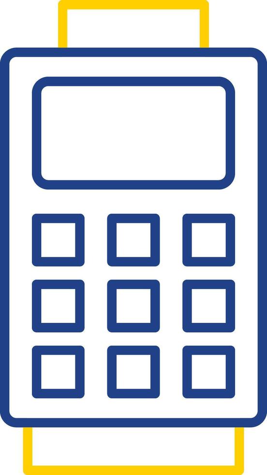 Card Reader Line Two Color Icon vector