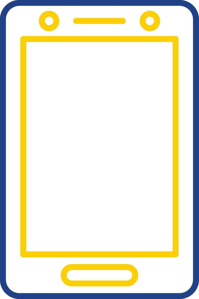 Smartphone Line Two Color Icon vector