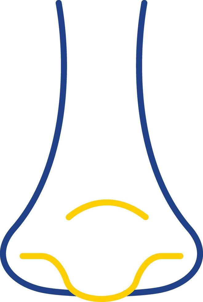 Rhinology Line Two Color Icon vector