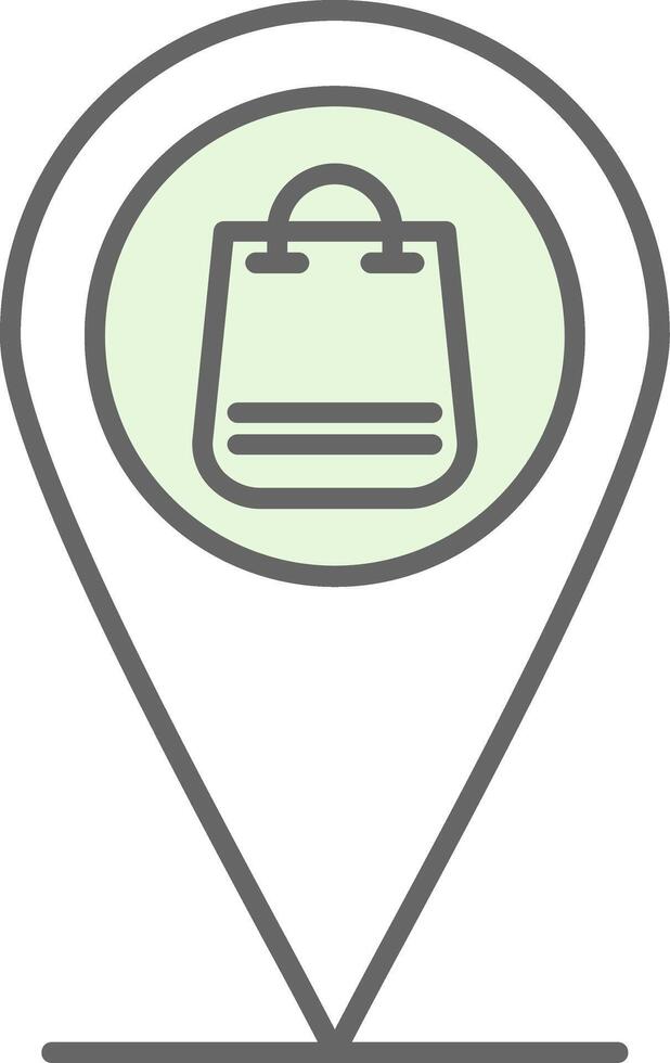 Pin Fillay Icon vector