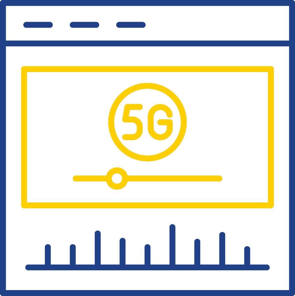 Player Line Two Color Icon vector