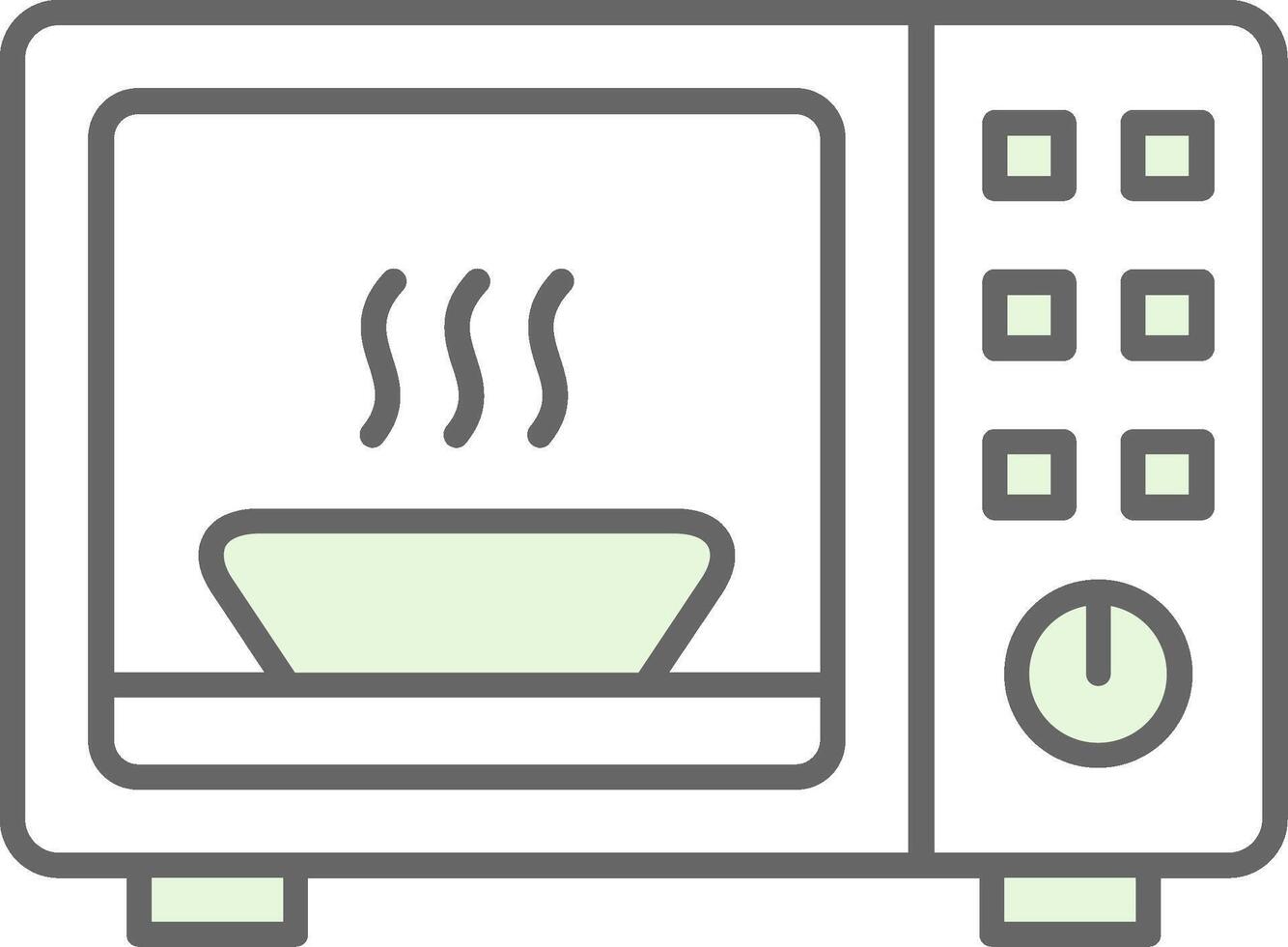 Microwave Fillay Icon vector