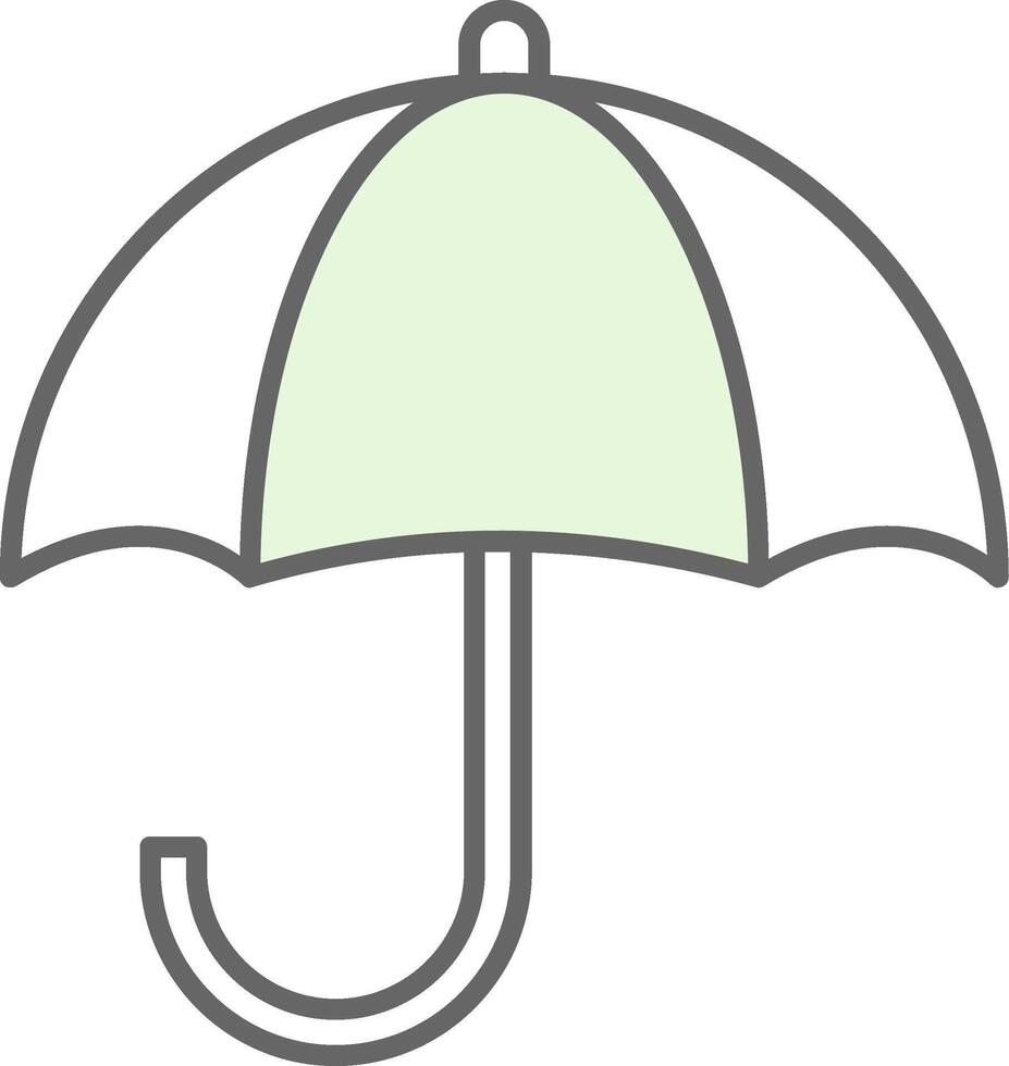 paraguas relleno icono vector