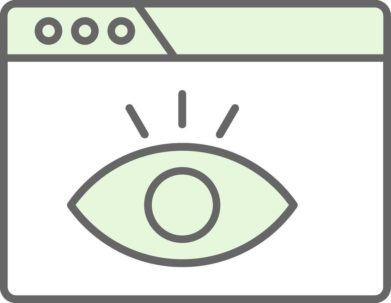 Visualization Fillay Icon vector