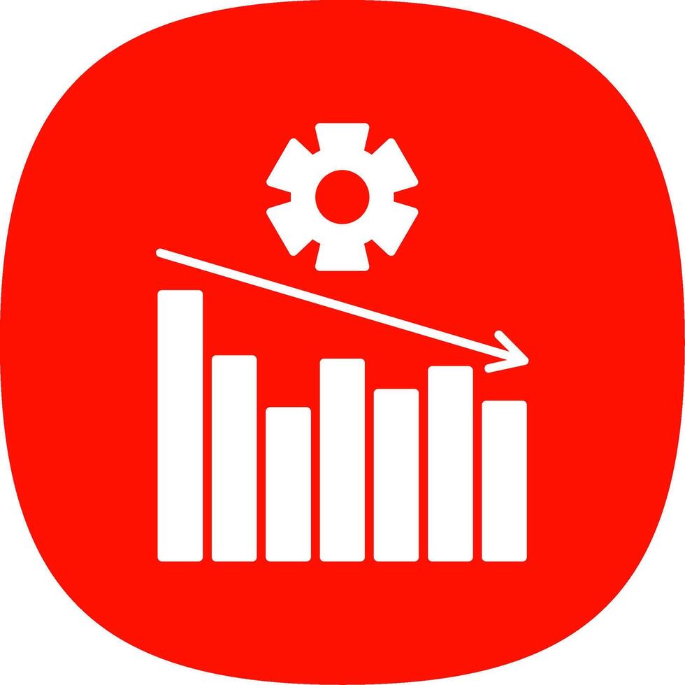 Management Glyph Curve Icon vector