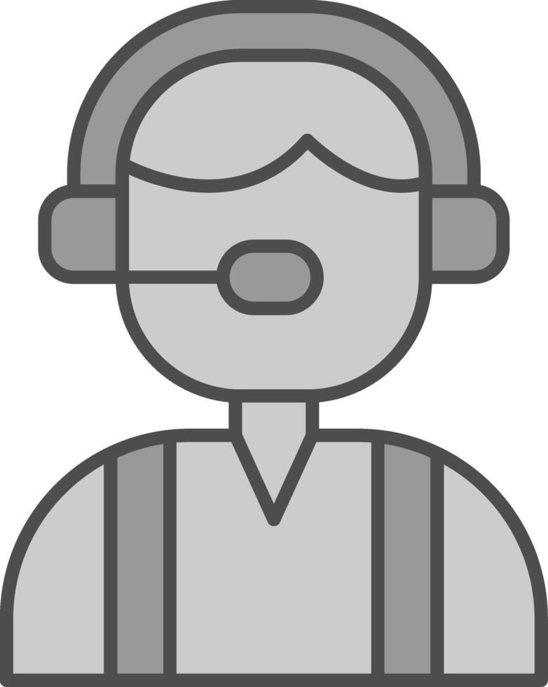 Customer Service Fillay Icon vector