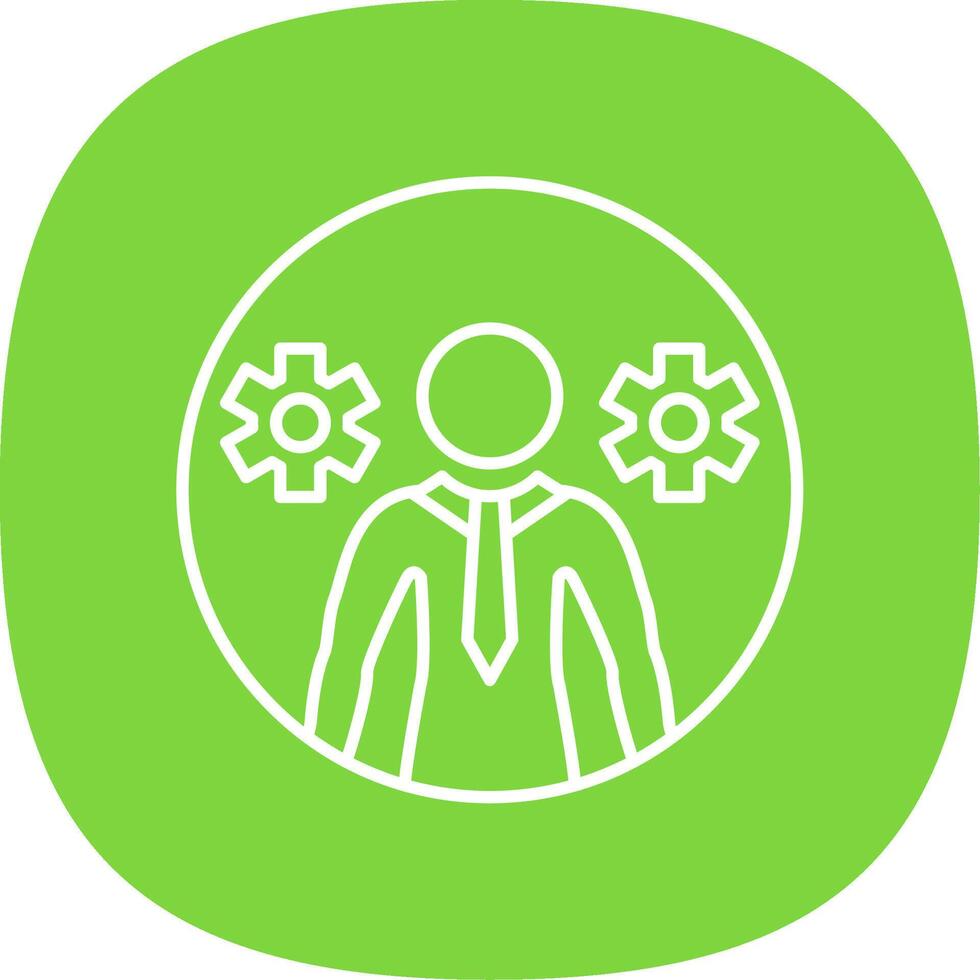Business Line Curve Icon vector