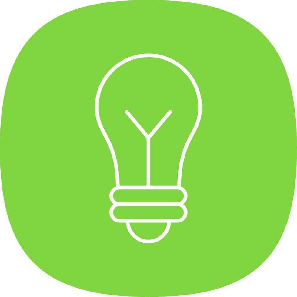 Idea Line Curve Icon vector