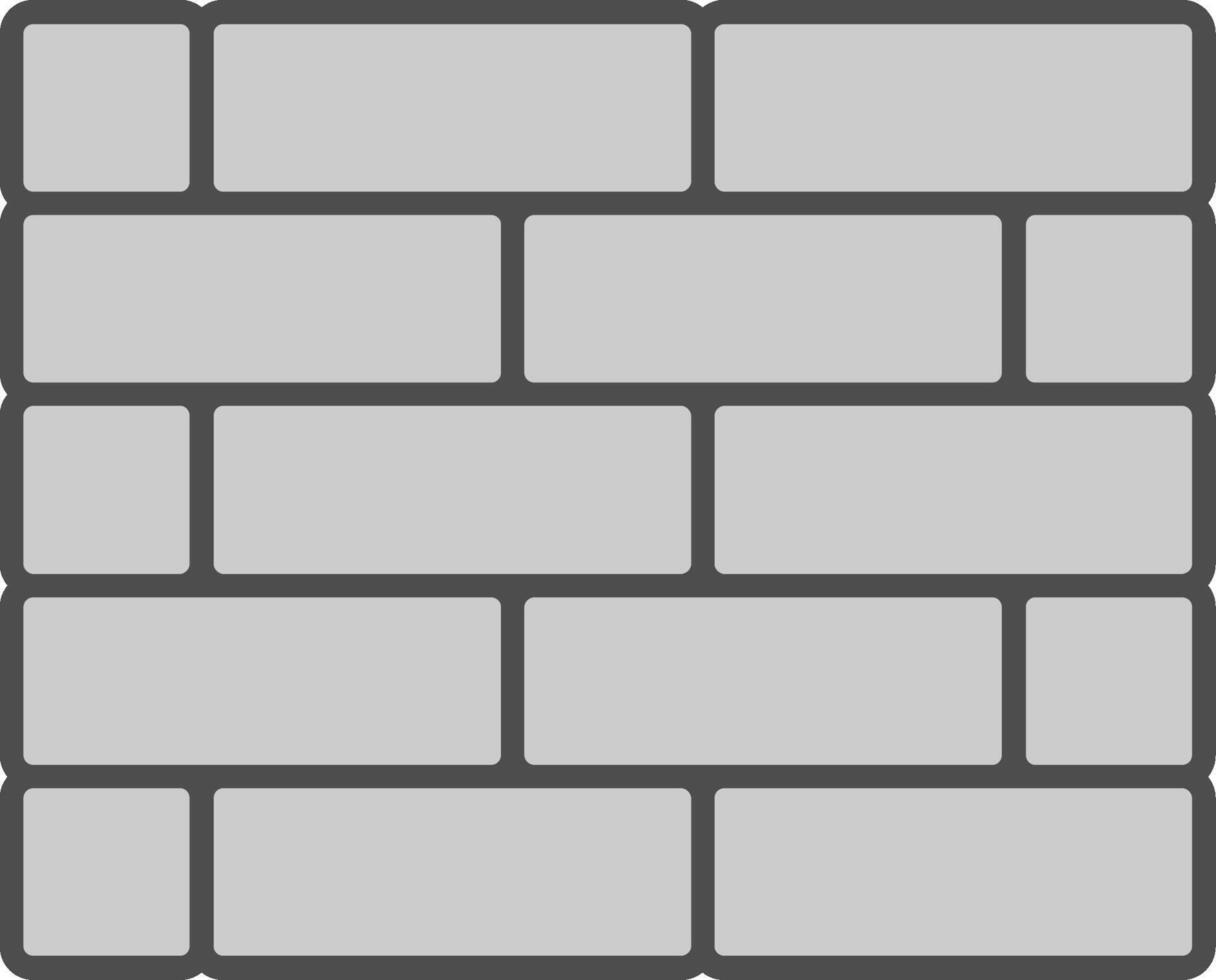 Brickwall Fillay Icon vector