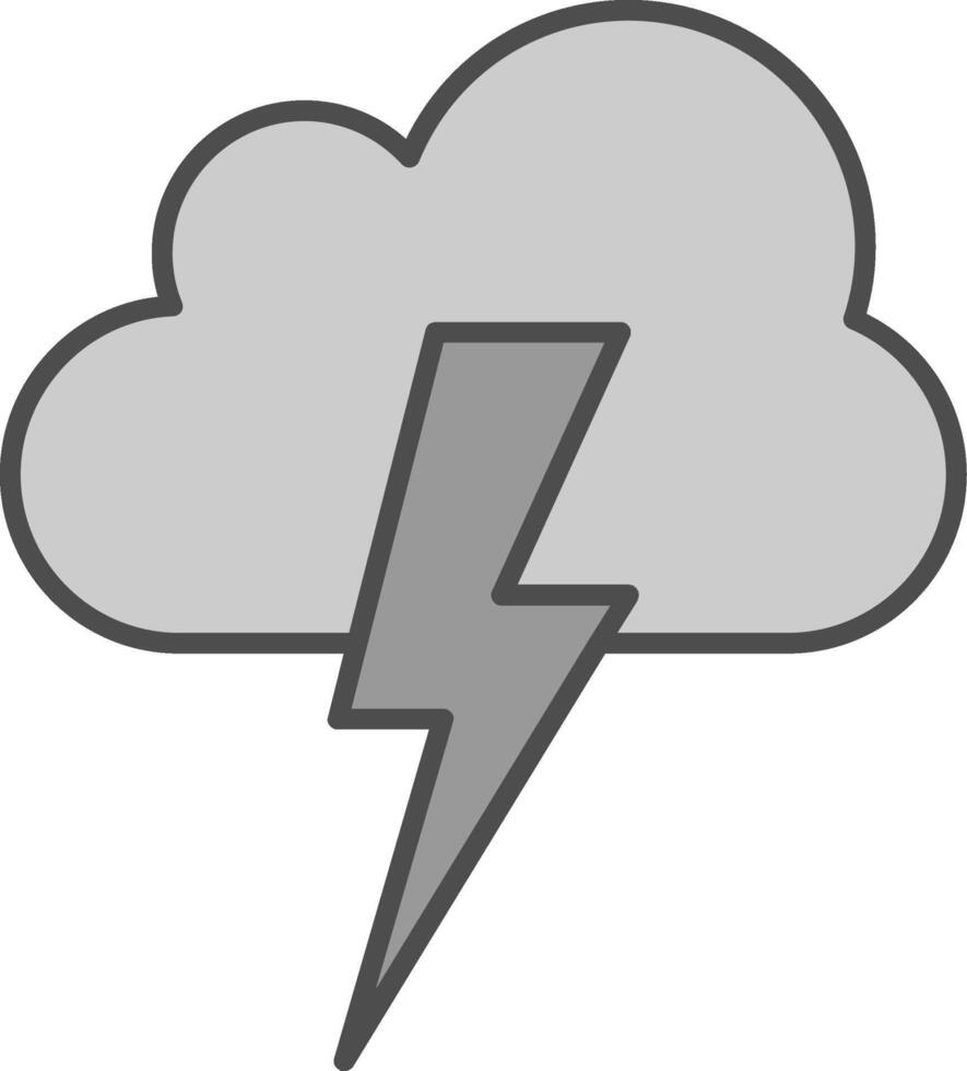 Lightning Fillay Icon vector