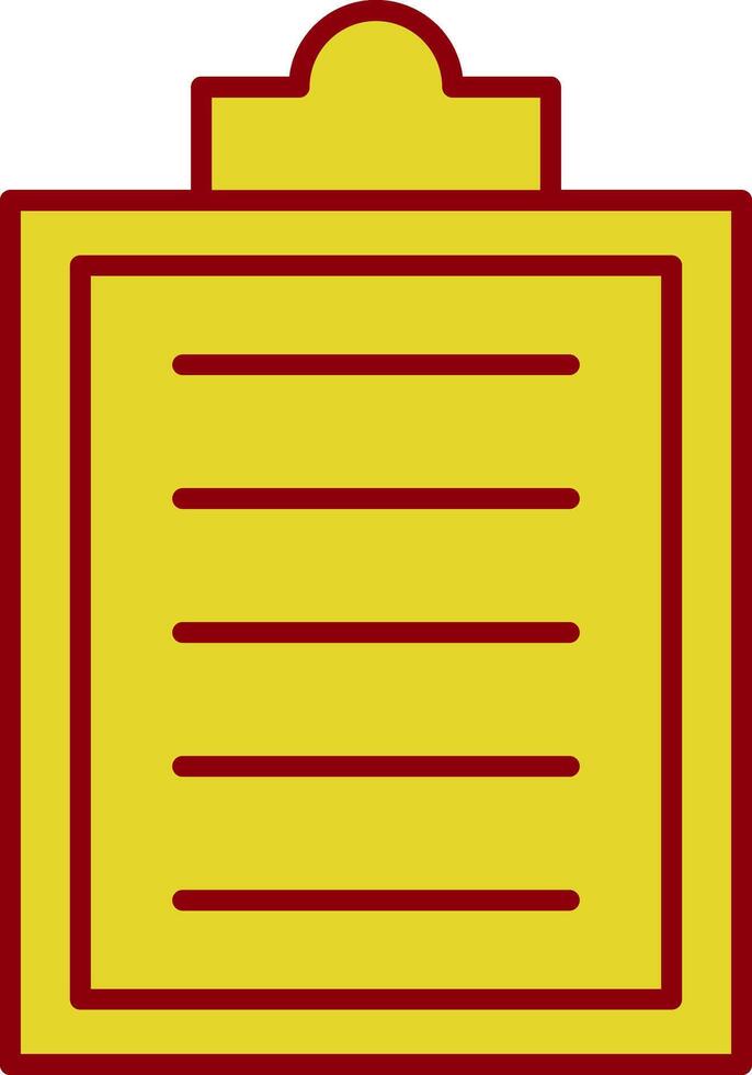 Clipboard Line Circle Icon vector