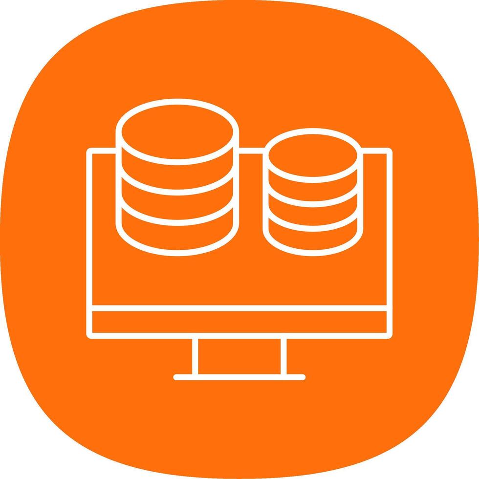 Finance Line Curve Icon vector