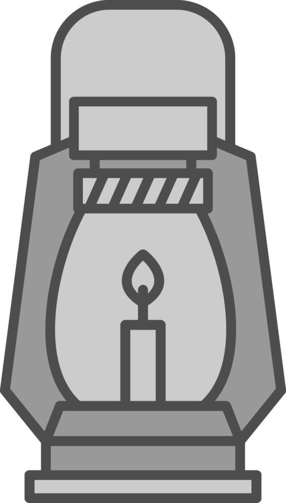 Gas Lamp Fillay Icon vector