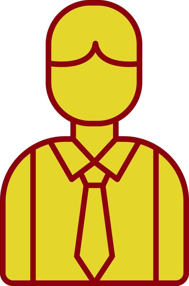 Employee Line Two Color Icon vector