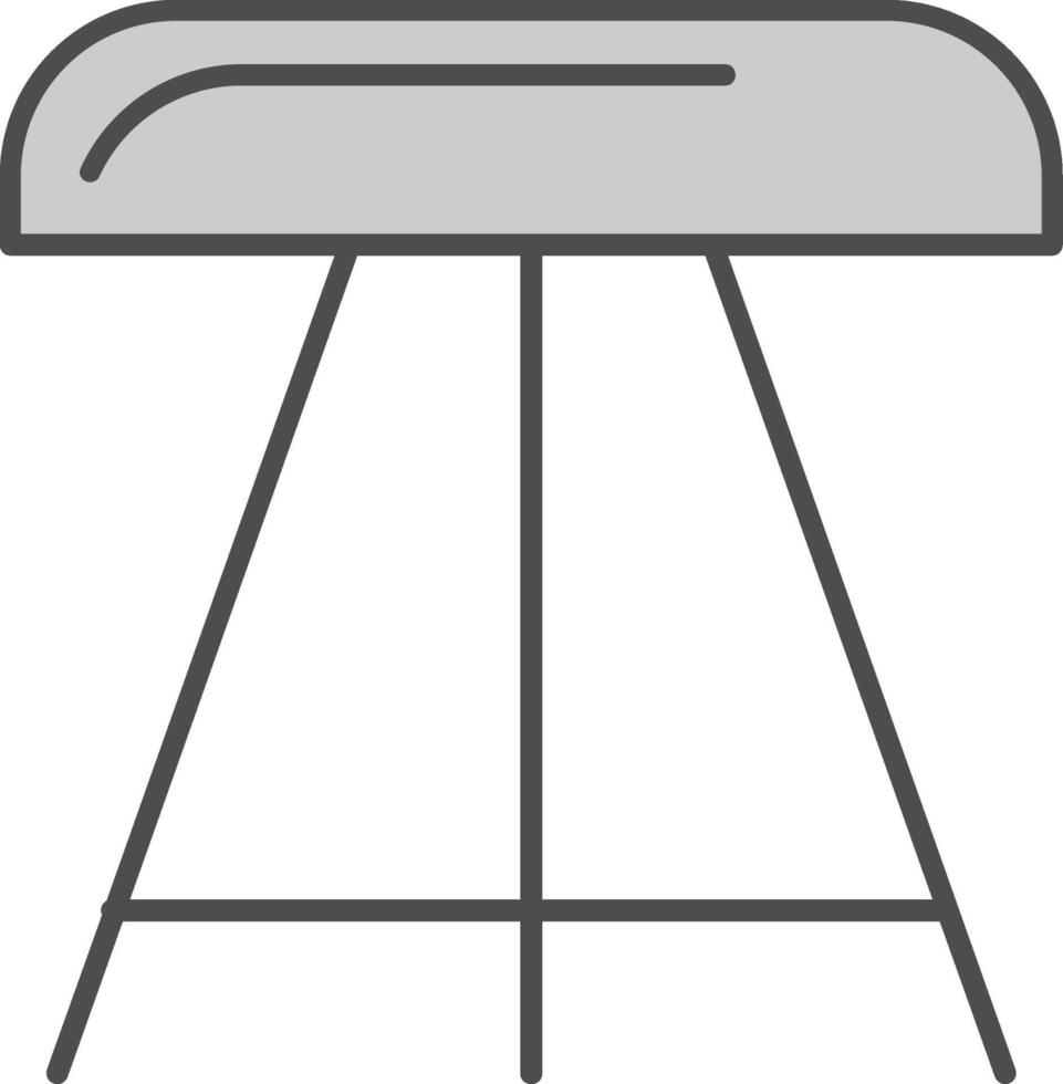 Stool Fillay Icon vector