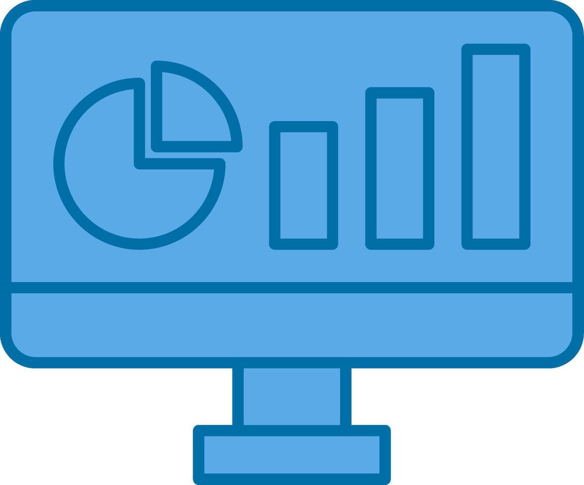 Dashboard Line Two Color Icon vector