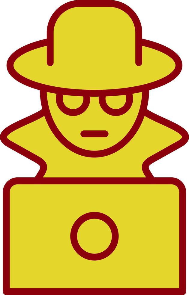 Fraud Line Two Color Icon vector