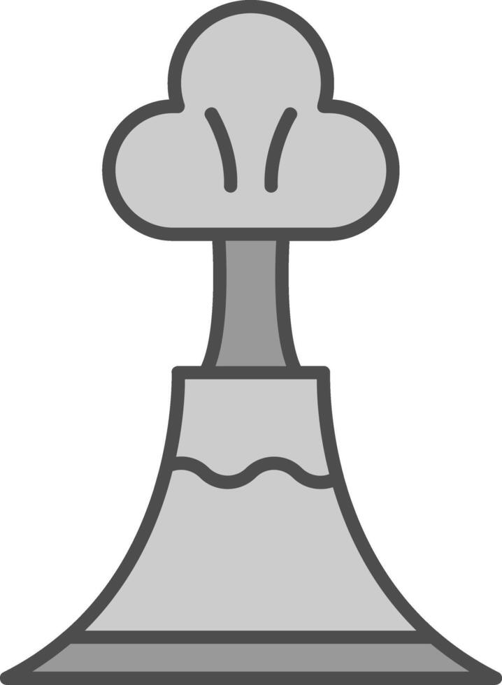 Volcano Fillay Icon vector