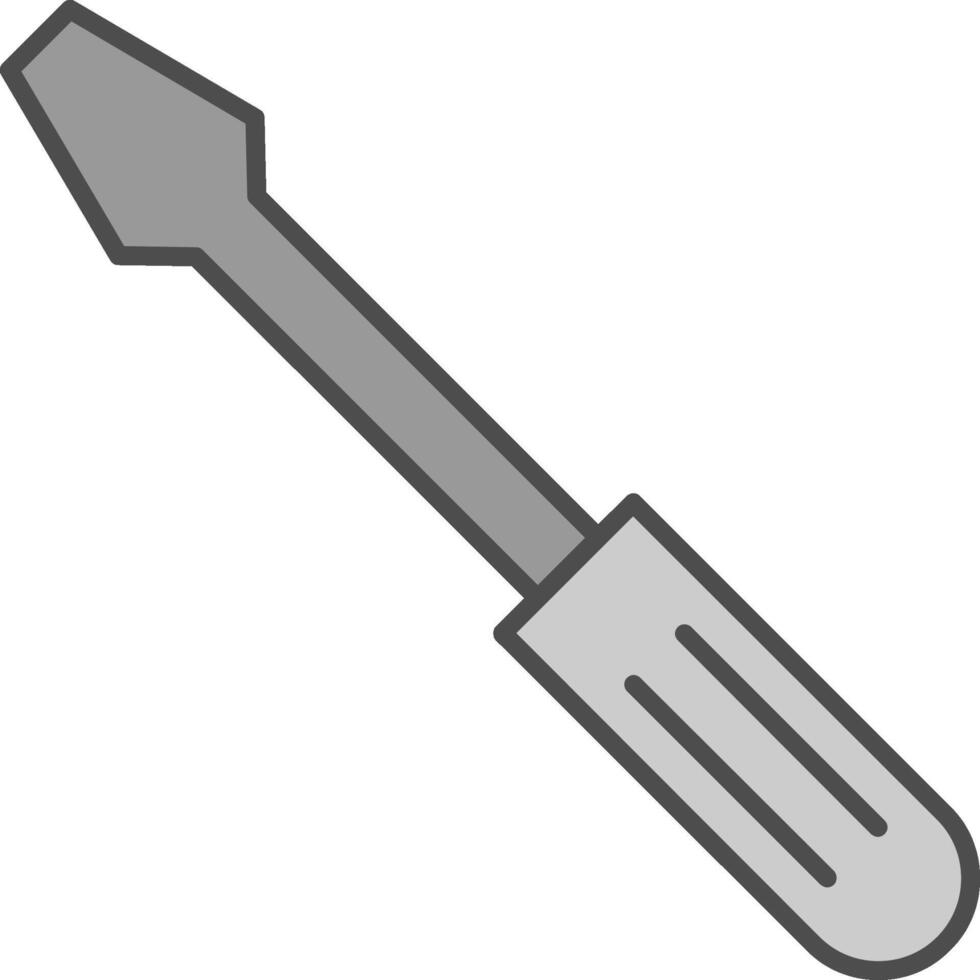 Screwdriver Fillay Icon vector