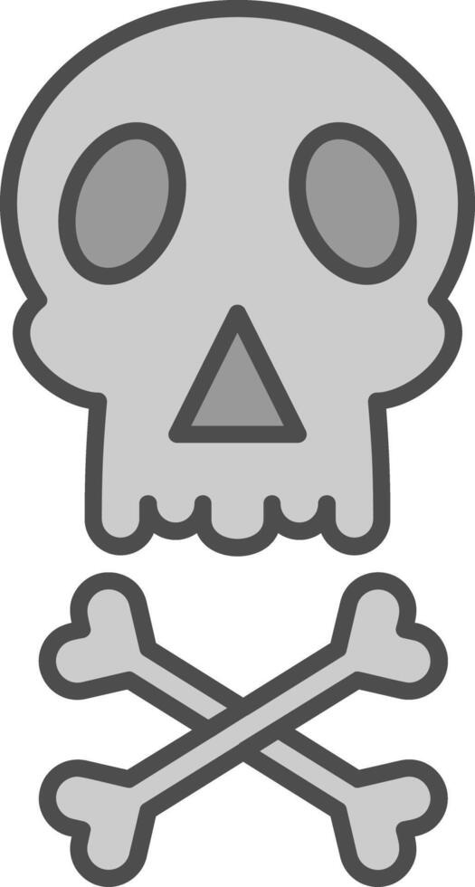 Skull Fillay Icon vector