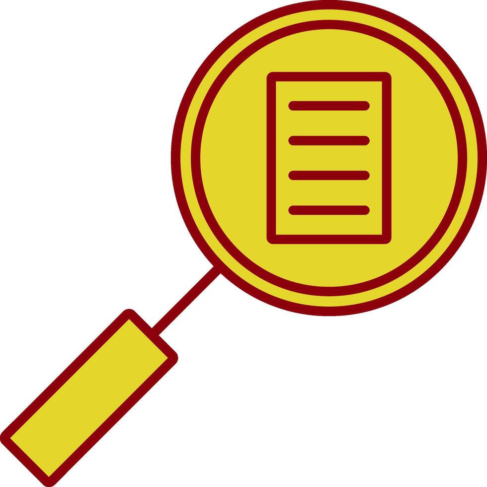 Audit Line Two Color Icon vector
