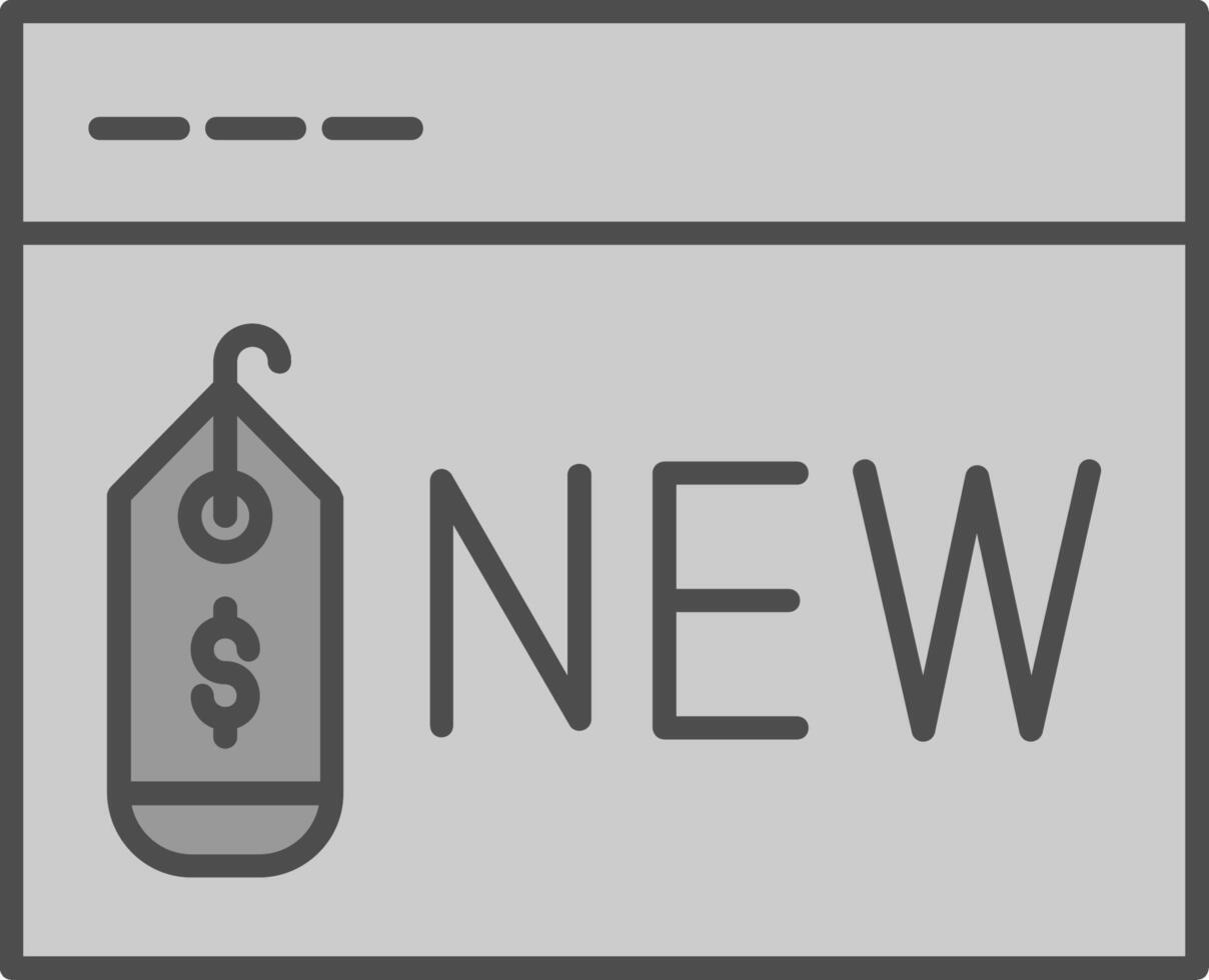 New Item Line Circle Icon vector