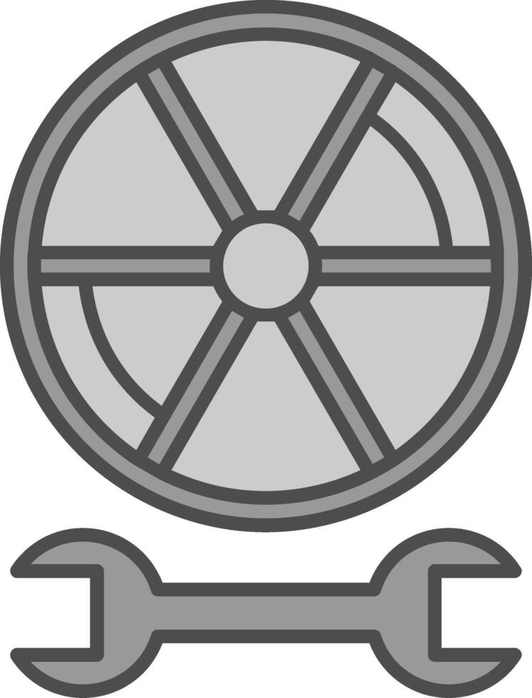 Tire Fillay Icon vector