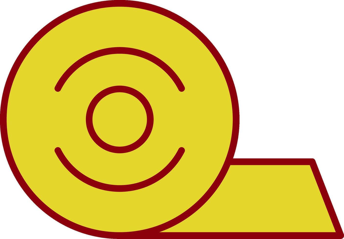 Insulating Tape Line Two Color Icon vector