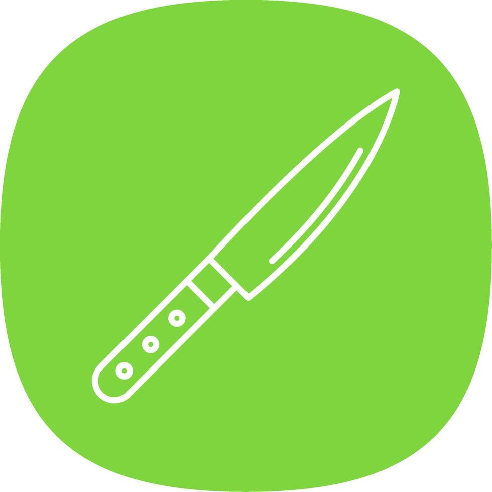 Knife Line Curve Icon vector