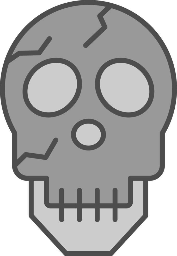 Skull Fillay Icon vector