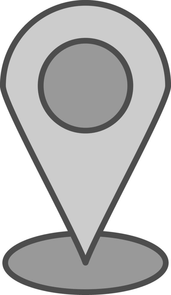 Starred Location Fillay Icon vector
