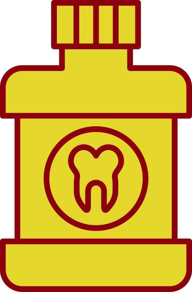 Mouthwash Line Two Color Icon vector
