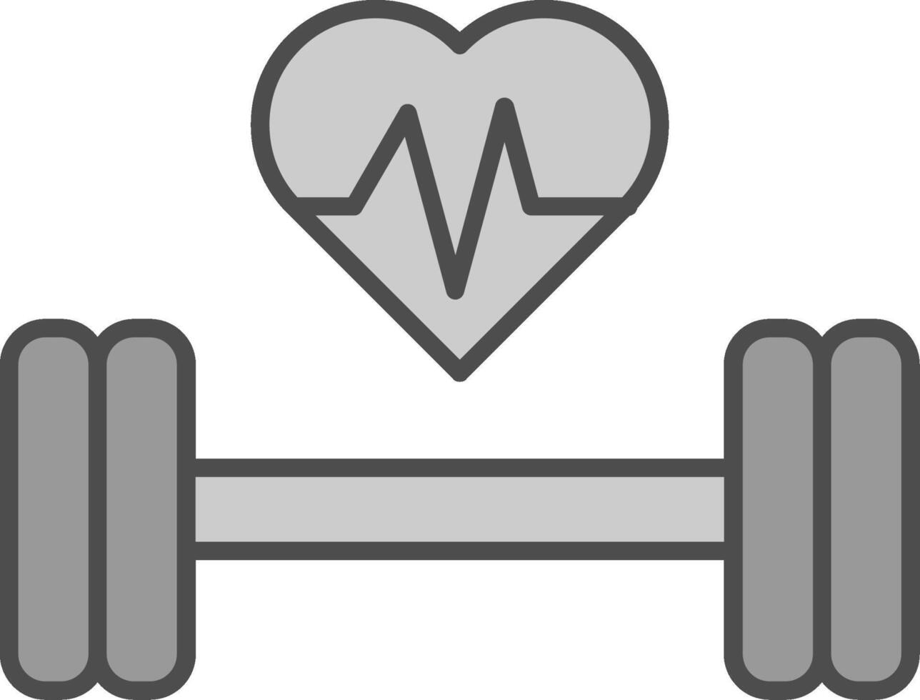 Gym Line Two Color Icon vector