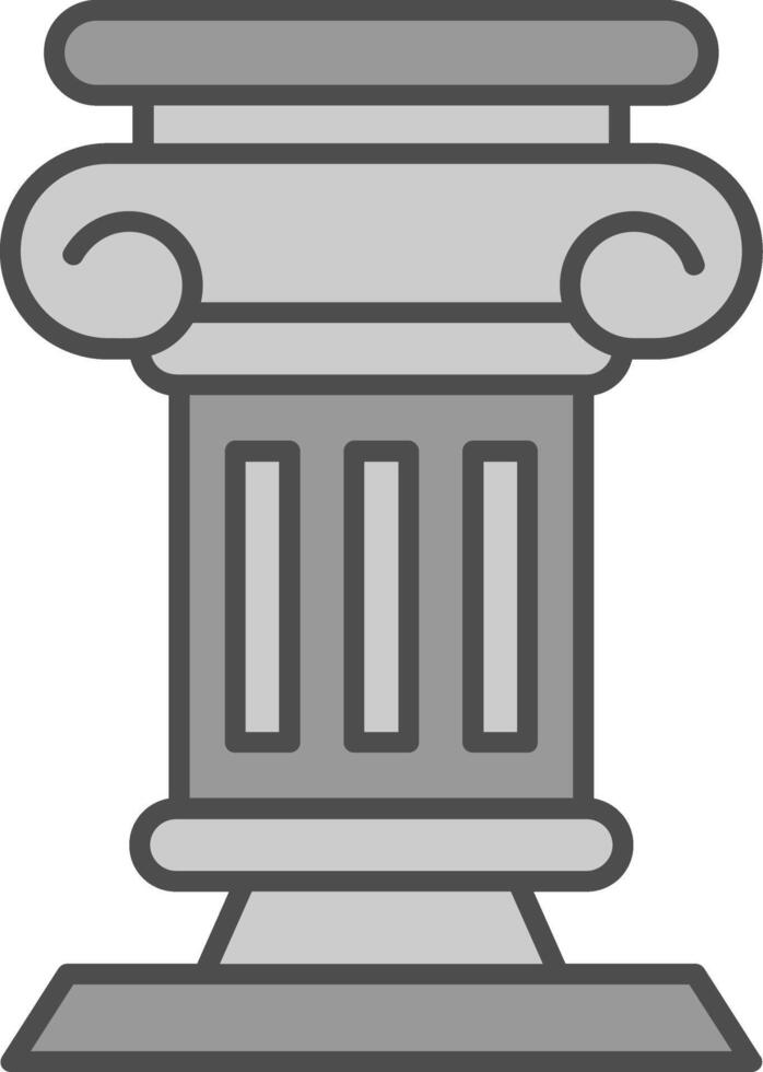 Pillar Fillay Icon vector