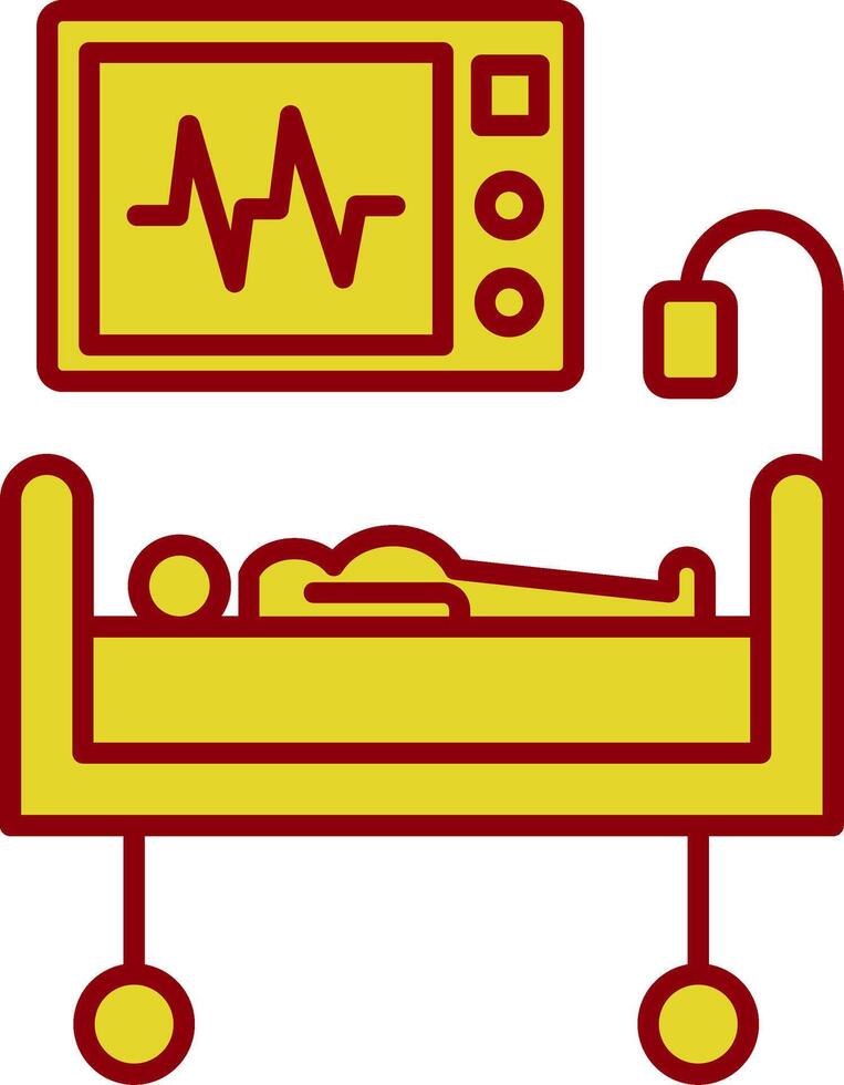 médico tratamiento línea dos color icono vector