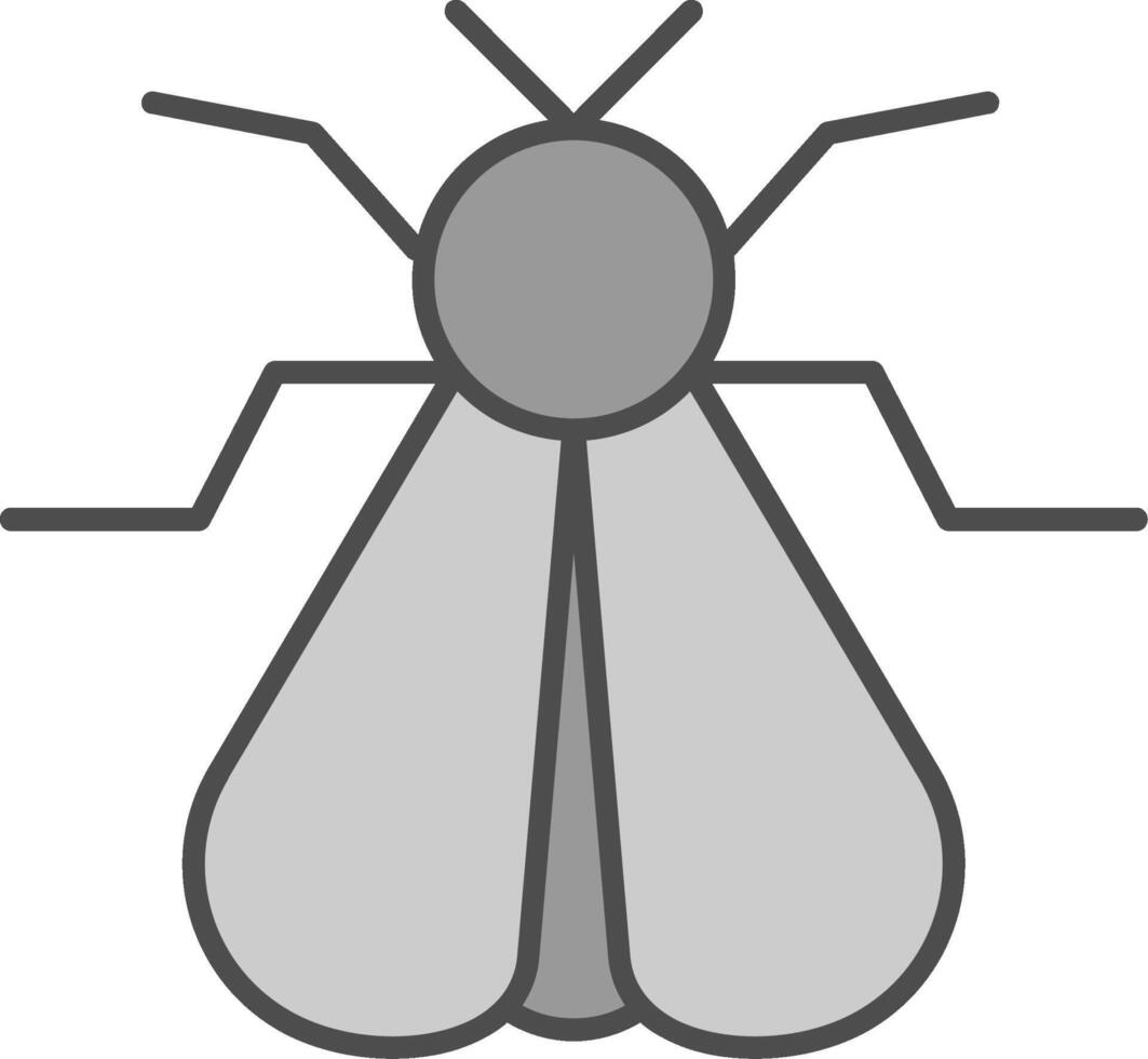 polilla relleno icono vector