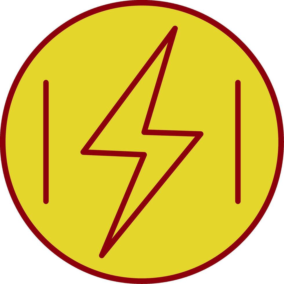 Energy Line Two Color Icon vector