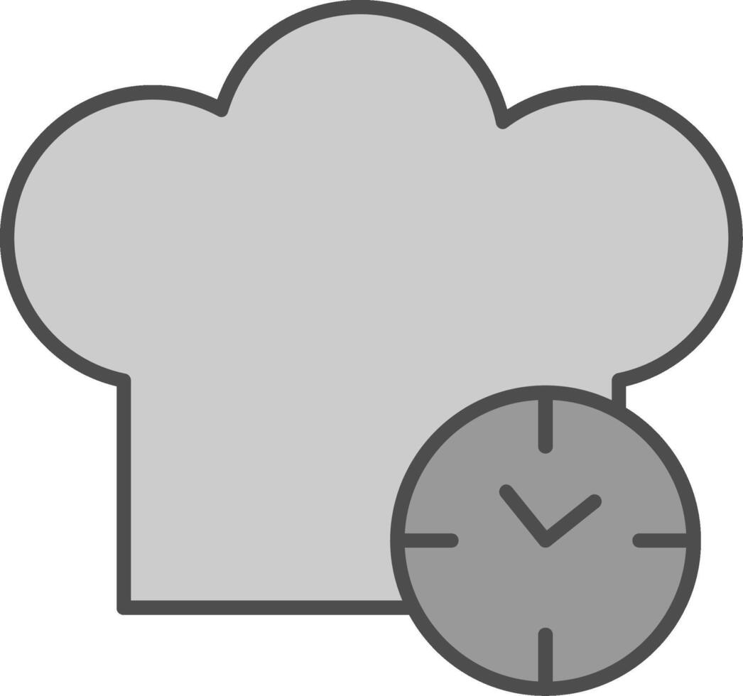 Kitchen Timer Fillay Icon vector