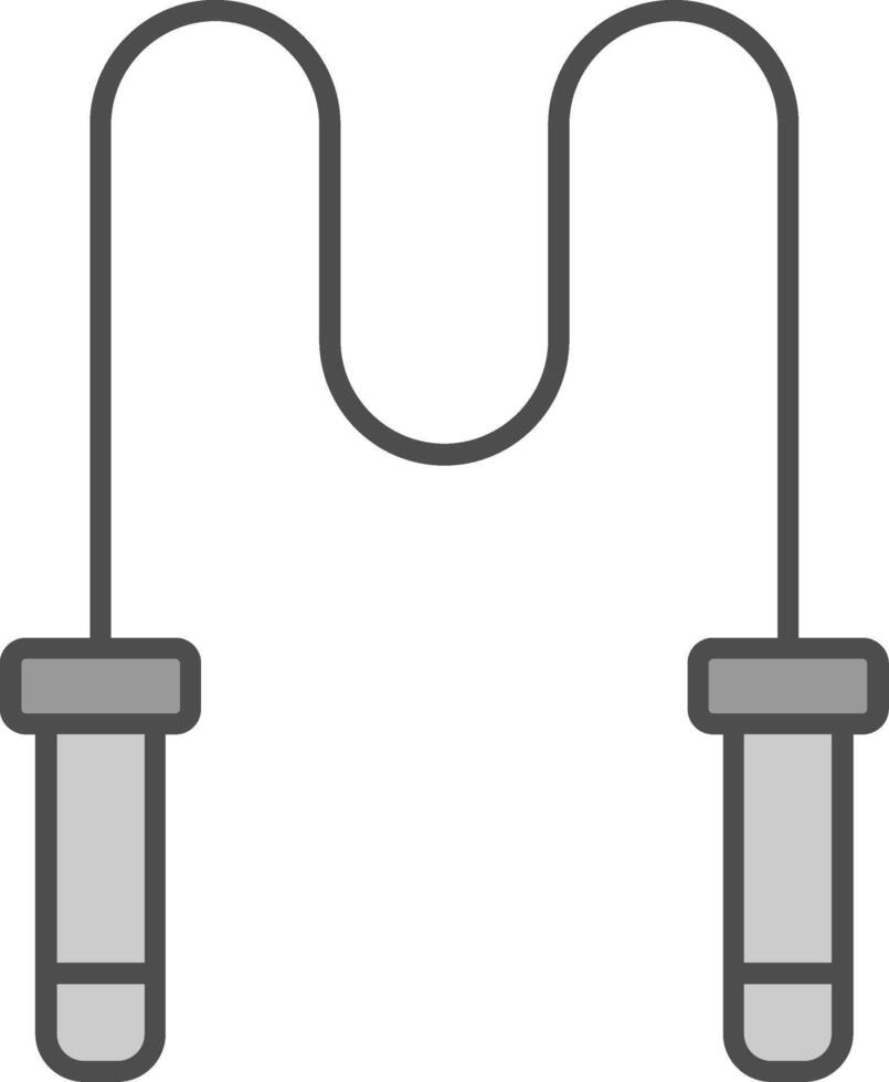 Skipping Rope Fillay Icon vector