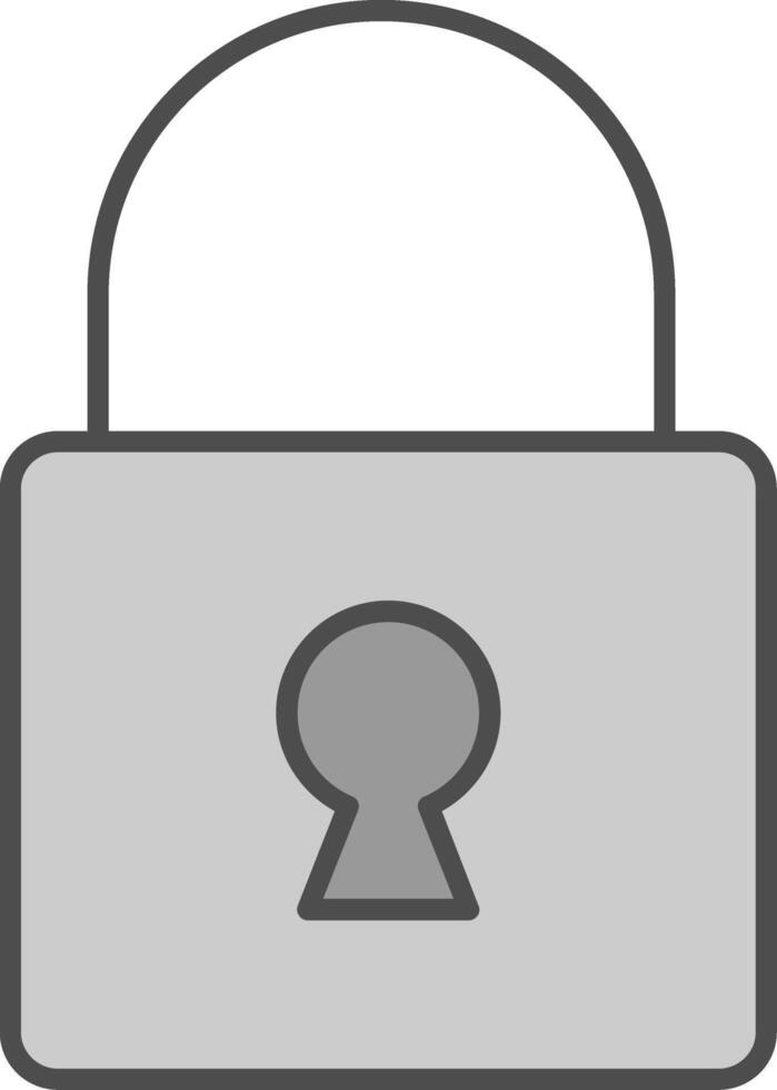 Lock Fillay Icon vector