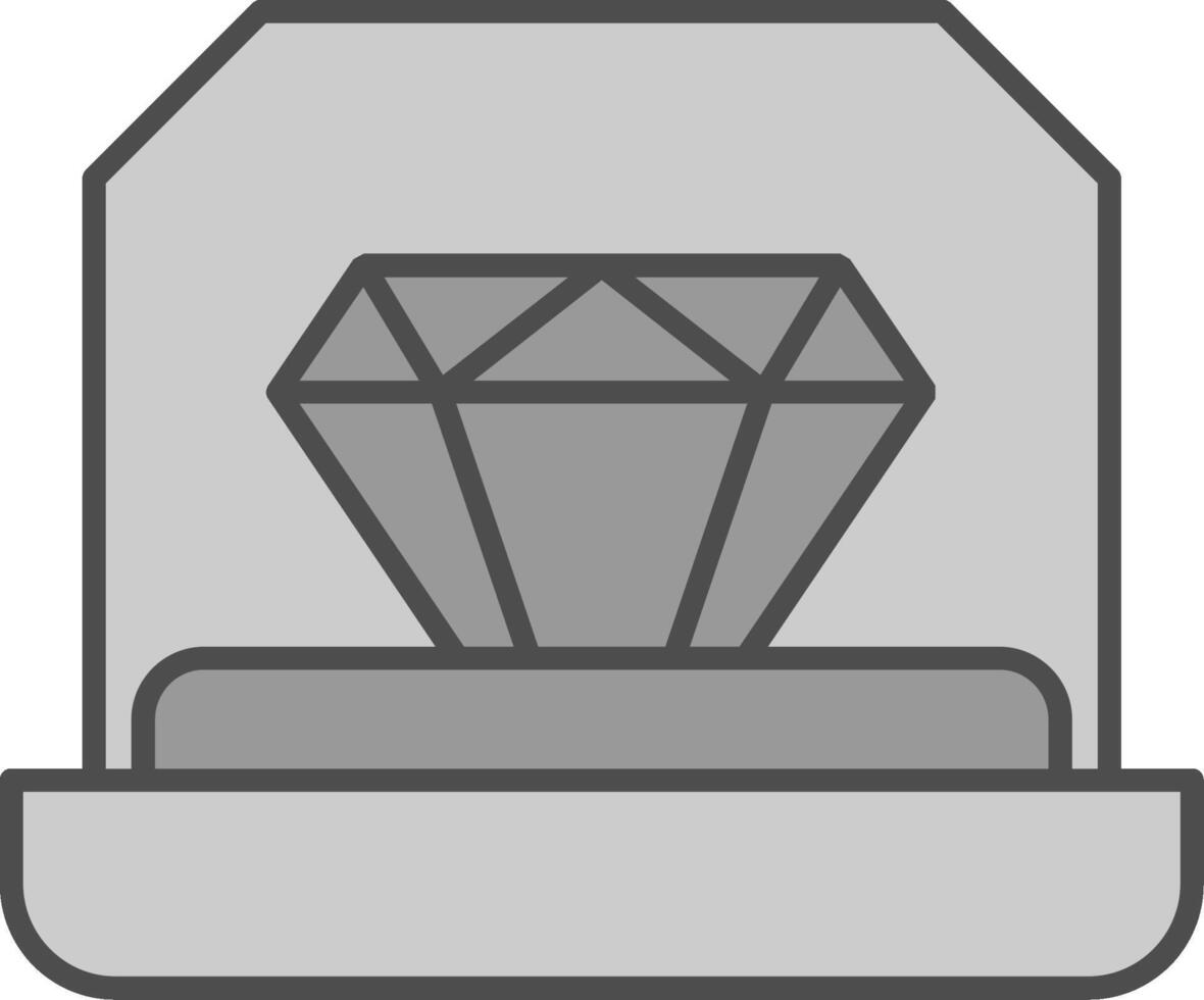 Engagement Ring Fillay Icon vector