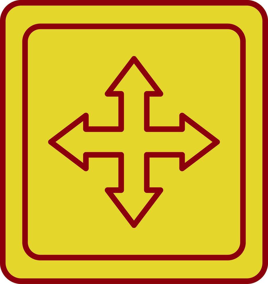 Cross Symbol Line Circle Icon vector