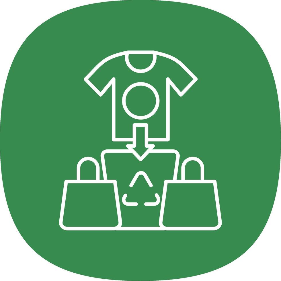 Overconsumption Line Curve Icon vector