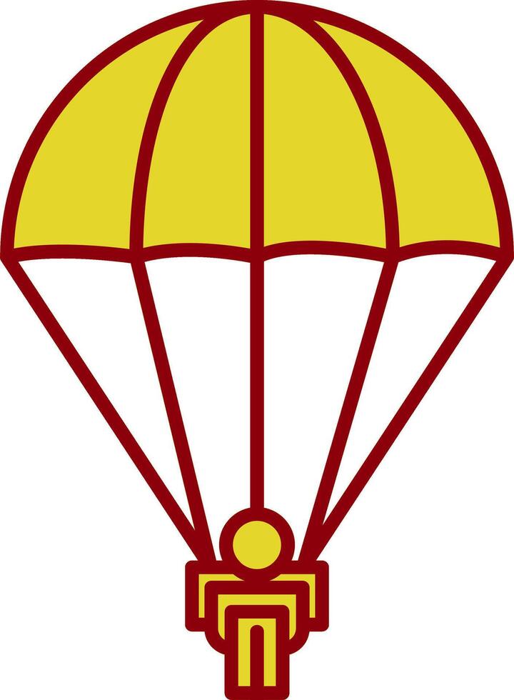Parachuting Fillay Icon vector